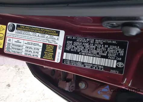 2016 Toyota Avalon Xle из США, поврежденный, VIN 4T1BK1EB9GU242044